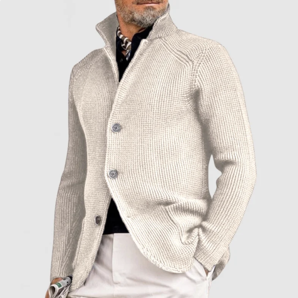 Lars | Tidlös texturerad cardigan