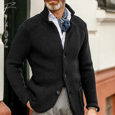 Lars | Tidlös texturerad cardigan